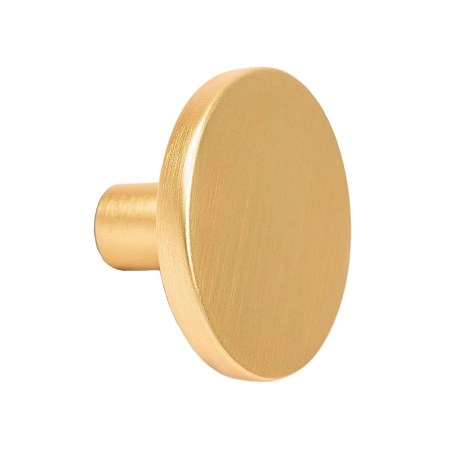 Мебельная ручка кнопка Viefe COMO-D26 мм золото матовое