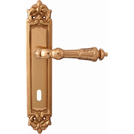 Дверные ручки на планке Melodia 292/229 Cab Samantha Полированная латунь