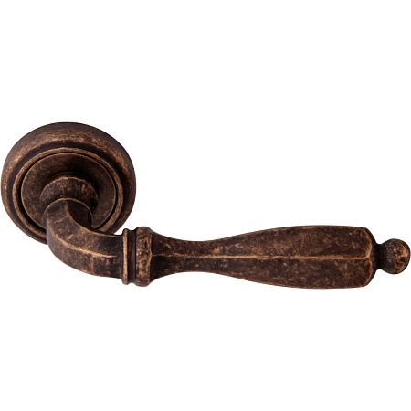 Дверная ручка на розетке Melodia 298 V Camilla Античная бронза