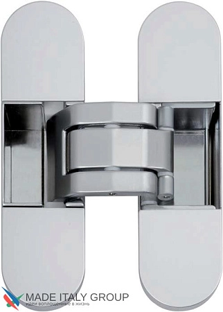 E30200.03.34 Дверная петля скрытая AGB Eclipse 2.0, хром матовый + комплект накладок