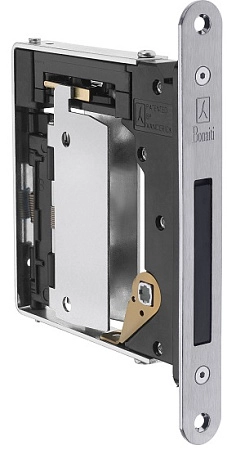 Замок магнитный Bonaiti B No-Ha Mini 937 WC для скрытых дверей Матовый хром