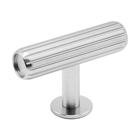 Мебельная ручка кнопка Viefe RILLE 55x38 мм сталь