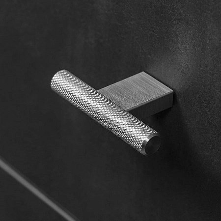 Мебельная ручка кнопка Viefe GRAF MINI-60х33 мм сталь