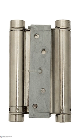 101AN125B Дверная петля пружинная амортизирующая + тормоз Aldeghi 125x42x48 мм никель