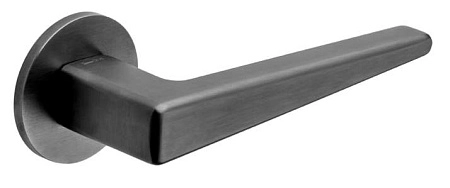 Дверная ручка DND Cloe, на тонкой круглой розетке, графит матовый