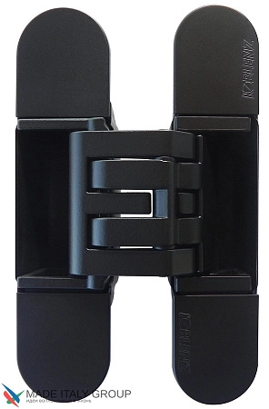 KUBICA HYBRID 6360 38 NR петля скрытая универсальная асимметричная, ЧЕРНЫЙ (60 kg)