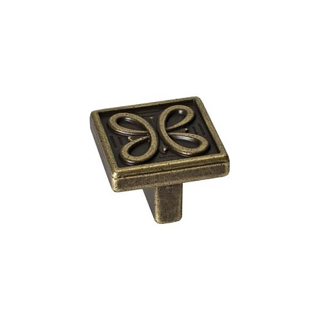 2040/23 Ручка-кнопка мебельная, бронза античная