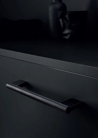 Мебельная ручка скоба рейлинг Viefe GRAF BIG м/о 320 мм L= 352 мм черный