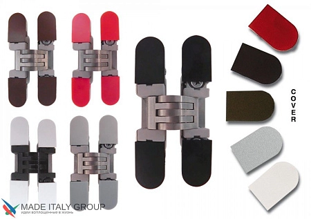 KUBICA 6100 CR.SAT DXSX петля скрытая мебельная МАТОВЫЙ ХРОМ универсальная (14 kg)