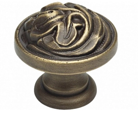 Мебельная ручка-кноб Linea Cali Vintage патина матовая 1272 PB 036 pm