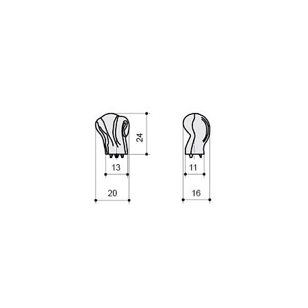 24179Z02000.F5 Ручка-кнопка мебельная, белая матовая 24179Z02000.F5 Ручка-кнопка мебельная, белая матовая