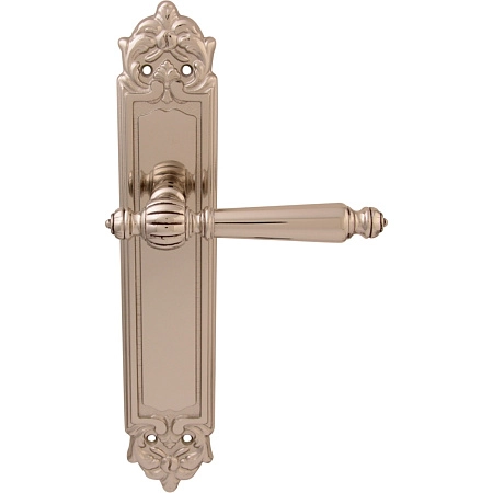 Дверные ручки на планке Melodia 235 Pass Mirella Серебро + коричневый