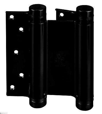 101NO125B Дверная петля пружинная амортизирующая + тормоз Aldeghi 125x42x48 мм матовый черный