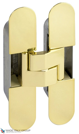 E30200.02.03 Дверная петля скрытая AGB Eclipse 3.0 (латунь глянцевая) + комплект накладок