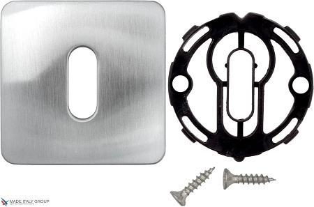 Накладки под кабинетный ключ COLOMBO PT13BB-CM матовый хром (2 шт)