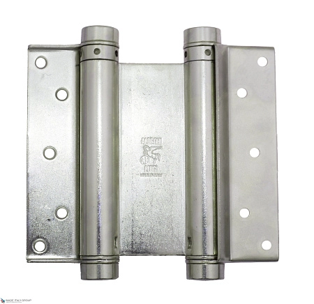 101AN150B Дверная петля пружинная амортизирующая + тормоз Aldeghi 148x42x50 мм никель