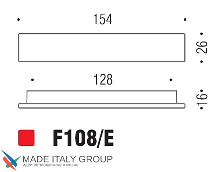 Мебельная ручка-скоба Colombo Formae F108E-CR полированный хром 128 мм