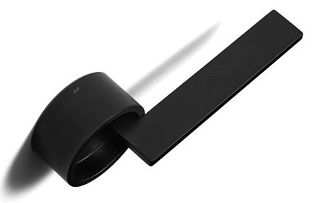 Дверная ручка DND Timeless, на тонкой круглой розетке, черный