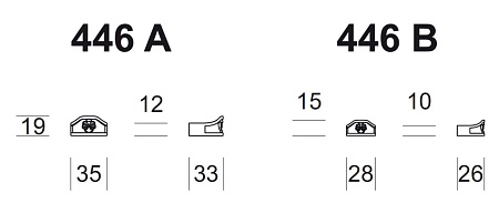 Мебельная ручка-кнопка Salice Paolo Ginevra матовая бронза 446 A bas