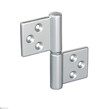 143CS032S_T Петля накладная без врезки Aldeghi 32x35 серебристый ПРАВАЯ