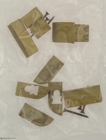 Автоматический порог накладной для межкомнатных дверей Comaglio 1450 / 900-700 мм, регулировка 1 уровень, коричневый