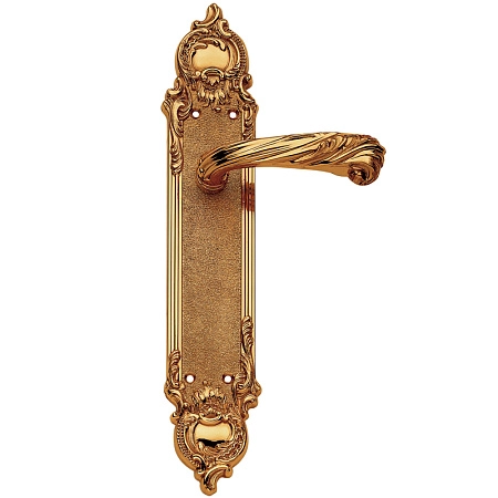 Ручка дверная Enrico Cassina Lavinia C12010 на планке Pass золото 24К