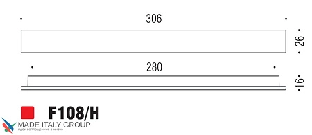 Мебельная ручка-скоба Colombo Formae F108H-CR полированный хром 280 мм