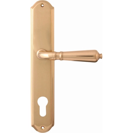 Дверные ручки на планке Melodia 130/131 Cyl Antik Полированная латунь