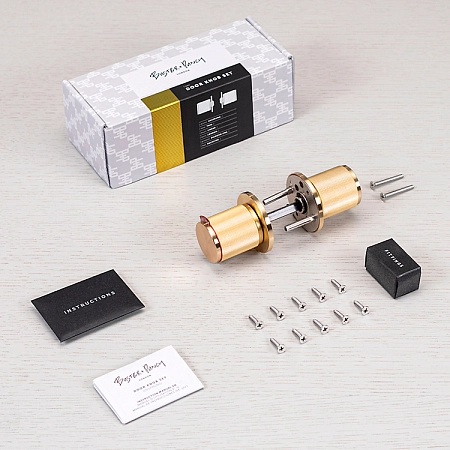 Дверные ручки-кнобы Buster + Punch Linear Steel поворотные сталь