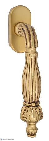 Ручка оконная Venezia OLIMPO FW французское золото + коричневый