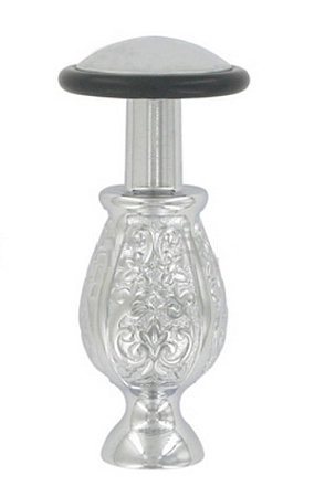 Дверной ограничитель DND напольный, хром полированный 02268 OC