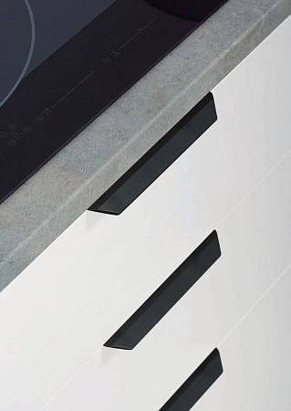 Мебельная ручка профиль накладная Viefe VANN м/о 256 мм L= 350 мм черный