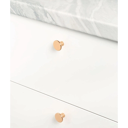 Мебельная ручка кнопка Viefe COMO BIG-D41 мм золото глянцевое