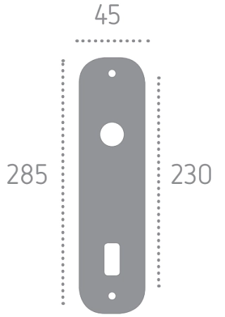 Дверные ручки на планке Melodia 465 Pass Siracusa Матовая бронза