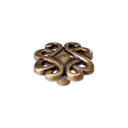 24108Z0450B.09 Ручка-кнопка мебельная, бронза "Флоренция"