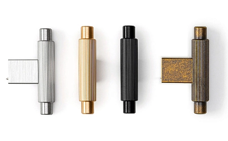 Мебельная ручка кнопка Viefe ARPA 70x37 мм золото матовое