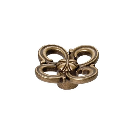 WPO.636Y.045.M00D1 Ручка-кнопка мебельная, бронза античная "Флоренция"
