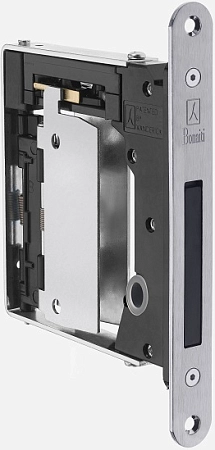 Замок магнитный B NO-HA Mini 938 Pass для скрытых дверей Матовый хром