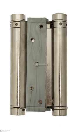 101AN125B Дверная петля пружинная амортизирующая + тормоз Aldeghi 125x42x48 мм никель