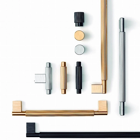 Мебельная ручка скоба рейлинг Viefe ARPA м/о 192 мм L= 212 мм черный