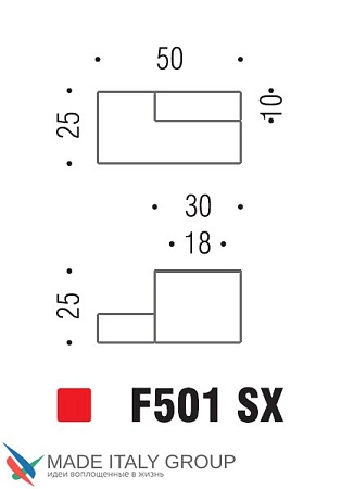 Мебельная ручка-кнопка (кноб) Colombo Formae F501SX-CM матовый хром / хром