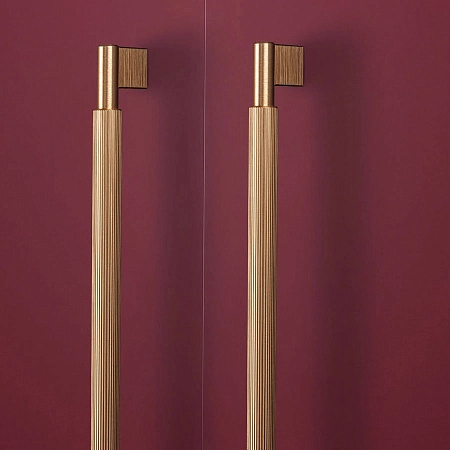 Мебельная ручка скоба рейлинг длинная Viefe ARPA м/о 1178 мм L= 1200 мм золото матовое