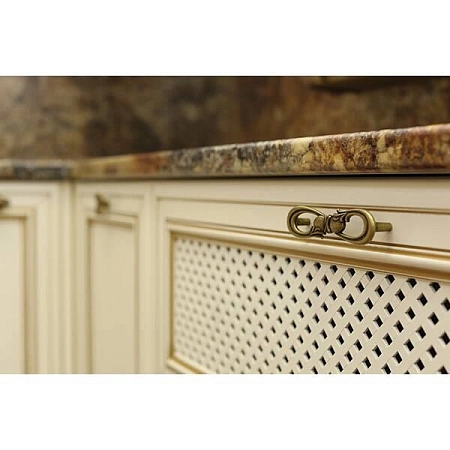 WMN.636X.128.M00D1 Ручка-скоба мебельная 128 мм, бронза античная "Флоренция"