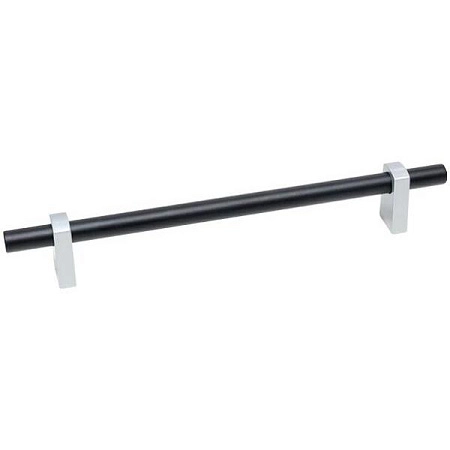 8.1150.0160.42-0252 Ручка-рейлинг мебельная 160 мм, черный матовый / хром матовый