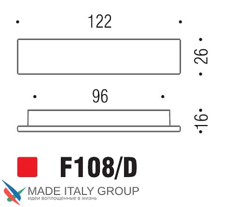 Мебельная ручка-скоба Colombo Formae F108D-CR полированный хром 96 мм