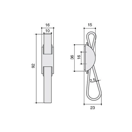 WMN.404X.H16.M03A3 Ручка-кнопка мебельная 16 мм, белый / сталь нержавеющая