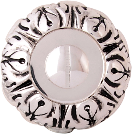 Накладка WC NEW 60 мм Серебро 925 + черный