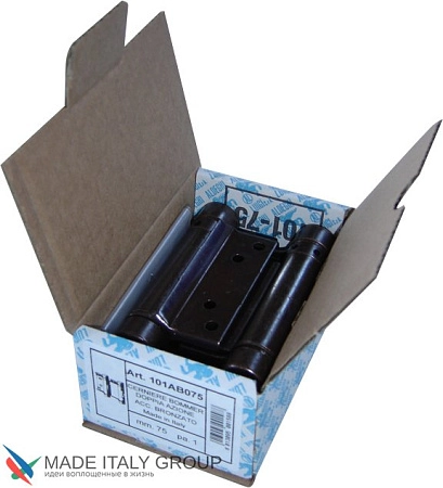 101AN075B2 Дверная петля пружинная амортизирующая Aldeghi 75x28x34 мм никель