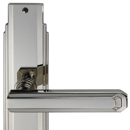 Ручка дверная Enrico Cassina Marianne C17810 на планке Pass никель полированный