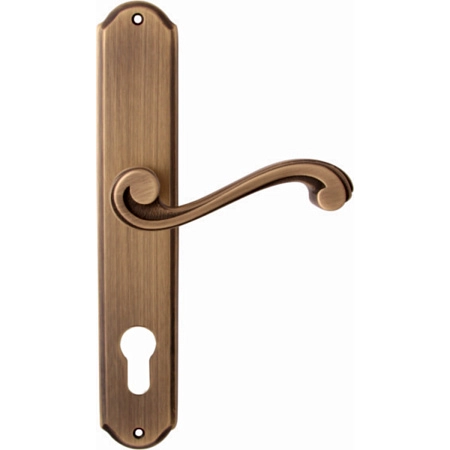 Дверные ручки на планке Melodia 131/131 Cyl Ricco Матовая бронза